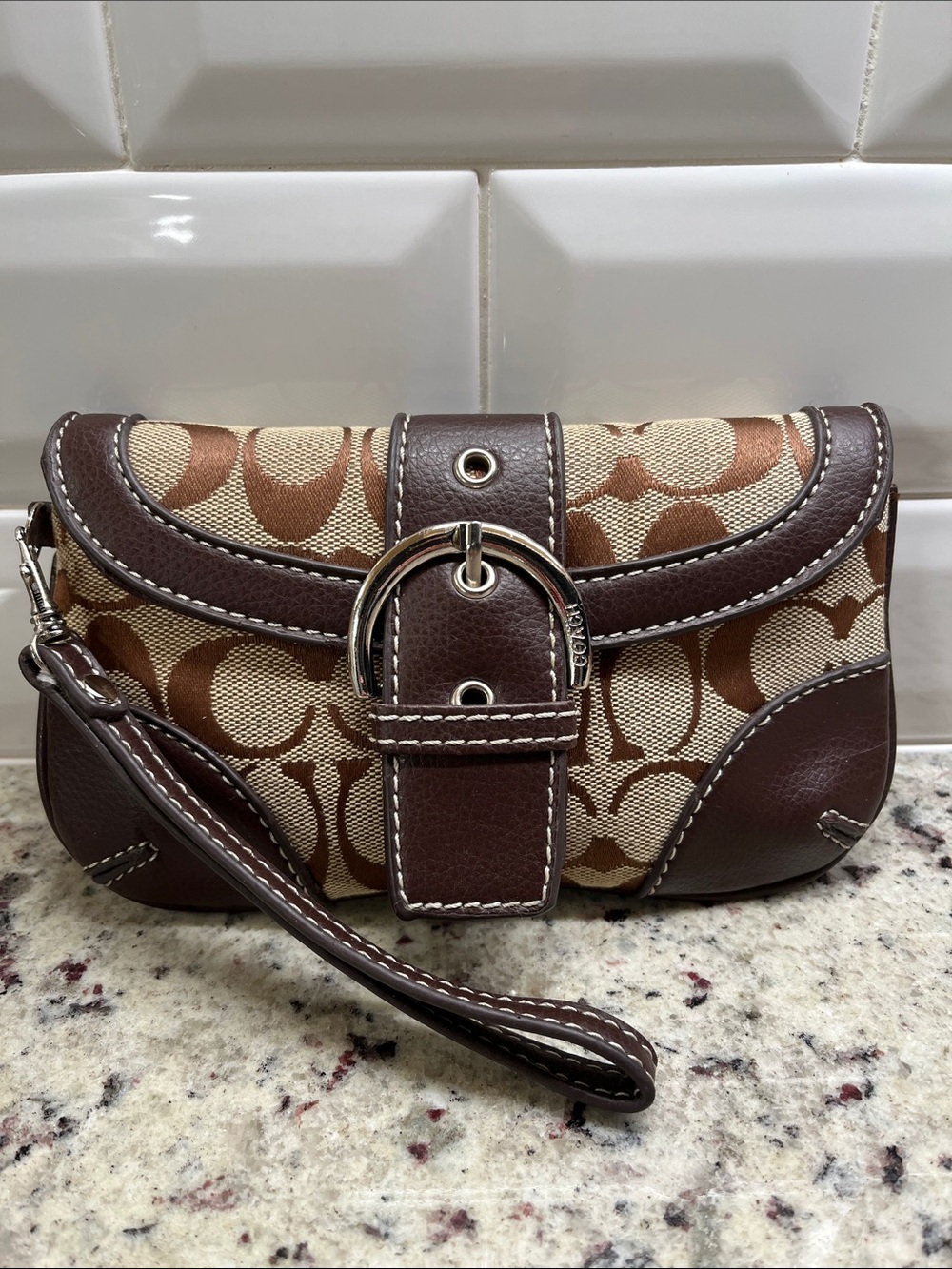 Coach Y2K Soho Signature Clutch Wristlet EUC - Gem